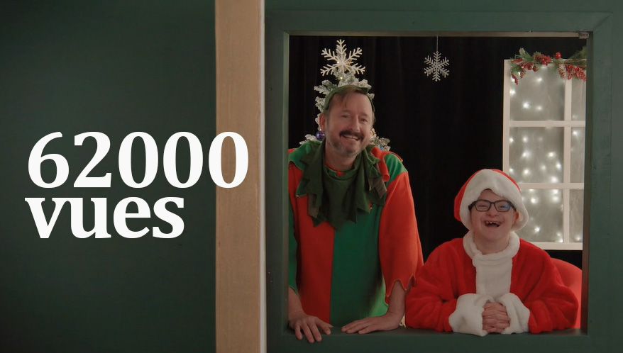 Plus de 62 000 vues de notre vidéo du calendrier de Noël!!!